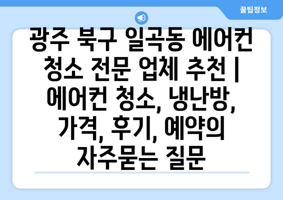 광주 북구 일곡동 에어컨 청소 전문 업체 추천 | 에어컨 청소, 냉난방, 가격, 후기, 예약