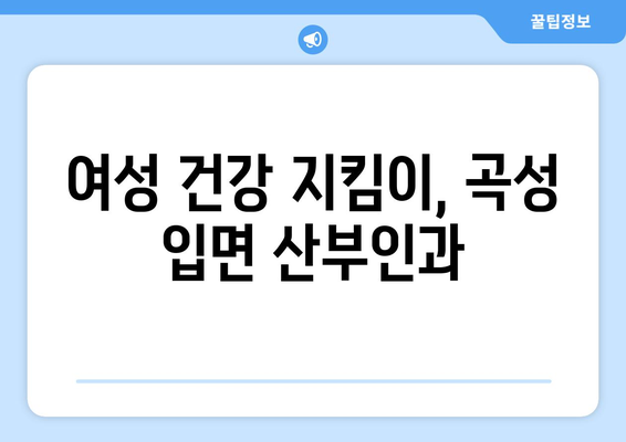 전라남도 곡성군 입면 산부인과 추천| 믿을 수 있는 의료 서비스 찾기 | 곡성군, 입면, 산부인과, 진료, 병원, 추천, 정보